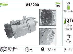 Compresor climatizare VALEO 813200