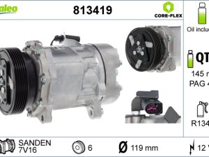 Compresor climatizare VALEO 813419