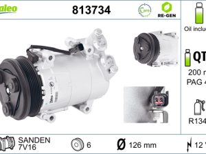 Compresor climatizare VALEO 813734