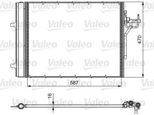 Condensator climatizare VALEO 814017