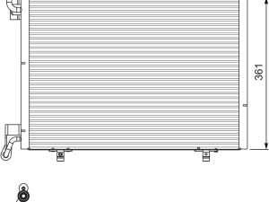 Condensator climatizare VALEO 814074