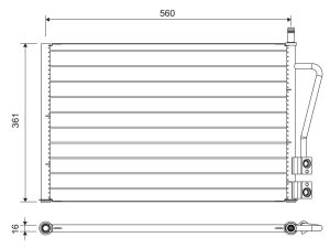 Condensator climatizare VALEO 814083