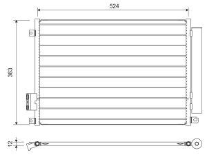 Condensator climatizare VALEO 814155
