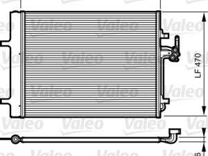 Condensator climatizare VALEO 814184