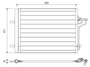 Condensator climatizare VALEO 814390