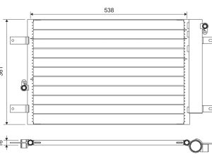 Condensator climatizare VALEO 818004