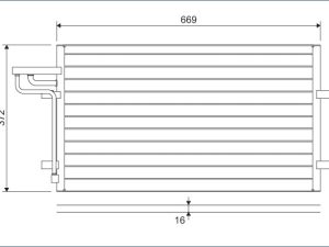 Condensator climatizare VALEO 818046