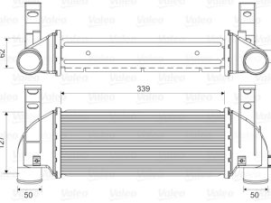 Intercooler compresor VALEO 818353