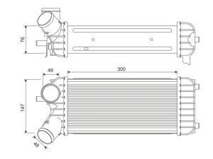 Intercooler compresor VALEO 818365