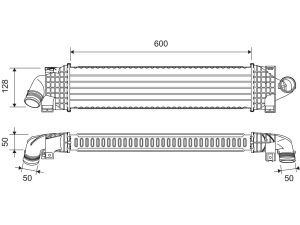 Intercooler compresor VALEO 818717
