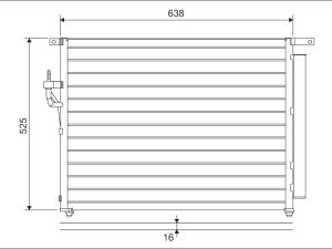 Condensator climatizare VALEO 822603