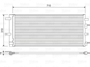 Condensator climatizare VALEO 822618