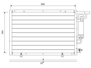 Condensator climatizare VALEO 822693