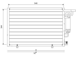 Condensator climatizare VALEO 822699