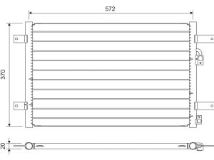 Condensator climatizare VALEO 822736
