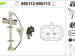 Mecanism actionare geam VALEO 850112