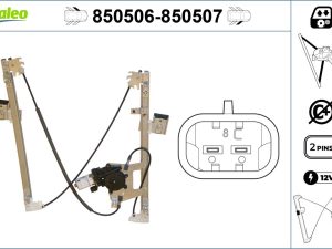 Mecanism actionare geam VALEO 850506