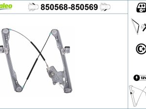 Mecanism actionare geam VALEO 850568