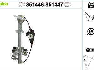Mecanism actionare geam VALEO 851446