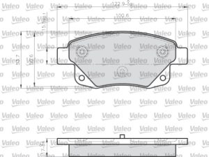 Set placute frana VALEO 872486