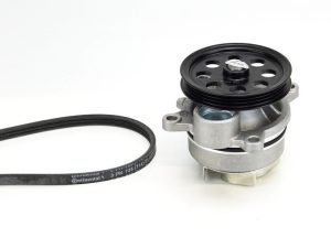 Pompa apa + Set curea transmisie cu caneluri CONTITECH 3PK725 ELAST WP1 – FORD | AutoRival
