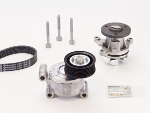 Pompa apa + Set curea transmisie cu caneluri CONTITECH 6PK1306WP1 – FORD | AutoRival