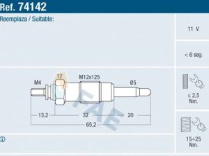 Bujie incandescenta FAE 74142 – FORD | AutoRival