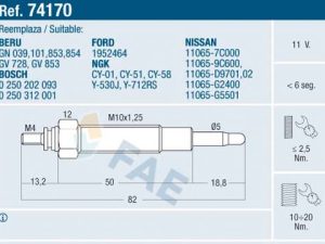 Bujie incandescenta FAE 74170 – FORD | AutoRival