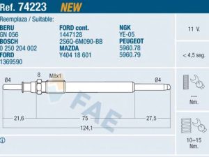 Bujie incandescenta FAE 74223 – FORD | AutoRival