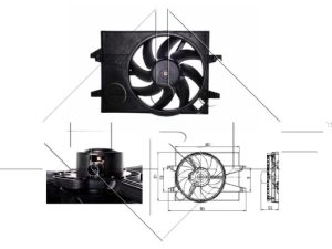 Ventilator radiator NRF 47007 – FORD | AutoRival