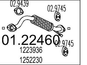 Racord evacuare MTS 01.22460 – FORD | AutoRival