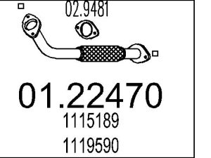 Racord evacuare MTS 01.22470 – FORD | AutoRival