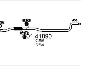 Racord evacuare MTS 01.41890 – FORD | AutoRival