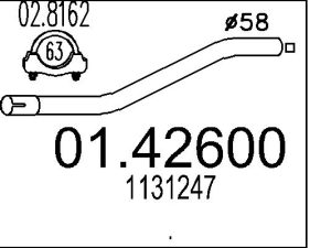 Racord evacuare MTS 01.42600 – FORD | AutoRival