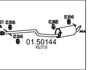 Toba esapamet intermediara MTS 01.50144 – FORD | AutoRival