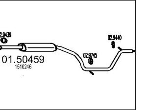 Toba esapamet intermediara MTS 01.50459 – FORD | AutoRival