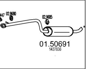 Toba esapamet intermediara MTS 01.50691 – FORD | AutoRival