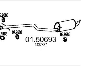 Toba esapamet intermediara MTS 01.50693 – FORD | AutoRival