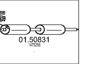Toba esapamet intermediara MTS 01.50831 – FORD | AutoRival