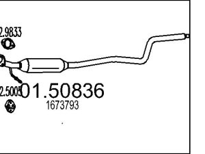 Toba esapamet intermediara MTS 01.50836 – FORD | AutoRival
