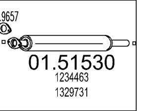Toba esapamet intermediara MTS 01.51530 – FORD | AutoRival