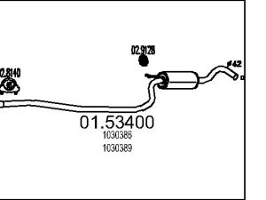 Toba esapamet intermediara MTS 01.53400 – FORD | AutoRival