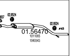 Toba esapamet intermediara MTS 01.56470 – FORD | AutoRival
