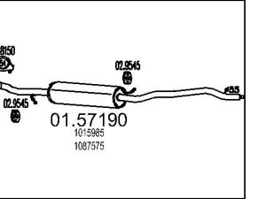 Toba esapamet intermediara MTS 01.57190 – FORD | AutoRival