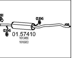 Toba esapamet intermediara MTS 01.57410 – FORD | AutoRival