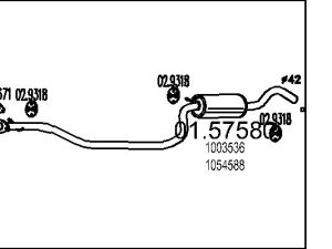 Toba esapamet intermediara MTS 01.57580 – FORD | AutoRival