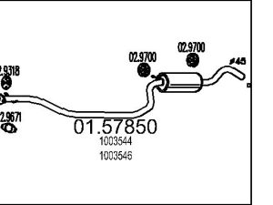 Toba esapamet intermediara MTS 01.57850 – FORD | AutoRival