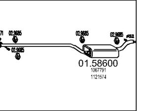 Toba esapamet intermediara MTS 01.58600 – FORD | AutoRival
