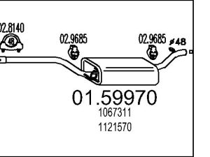 Toba esapamet intermediara MTS 01.59970 – FORD | AutoRival