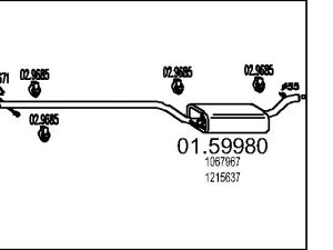 Toba esapamet intermediara MTS 01.59980 – FORD | AutoRival